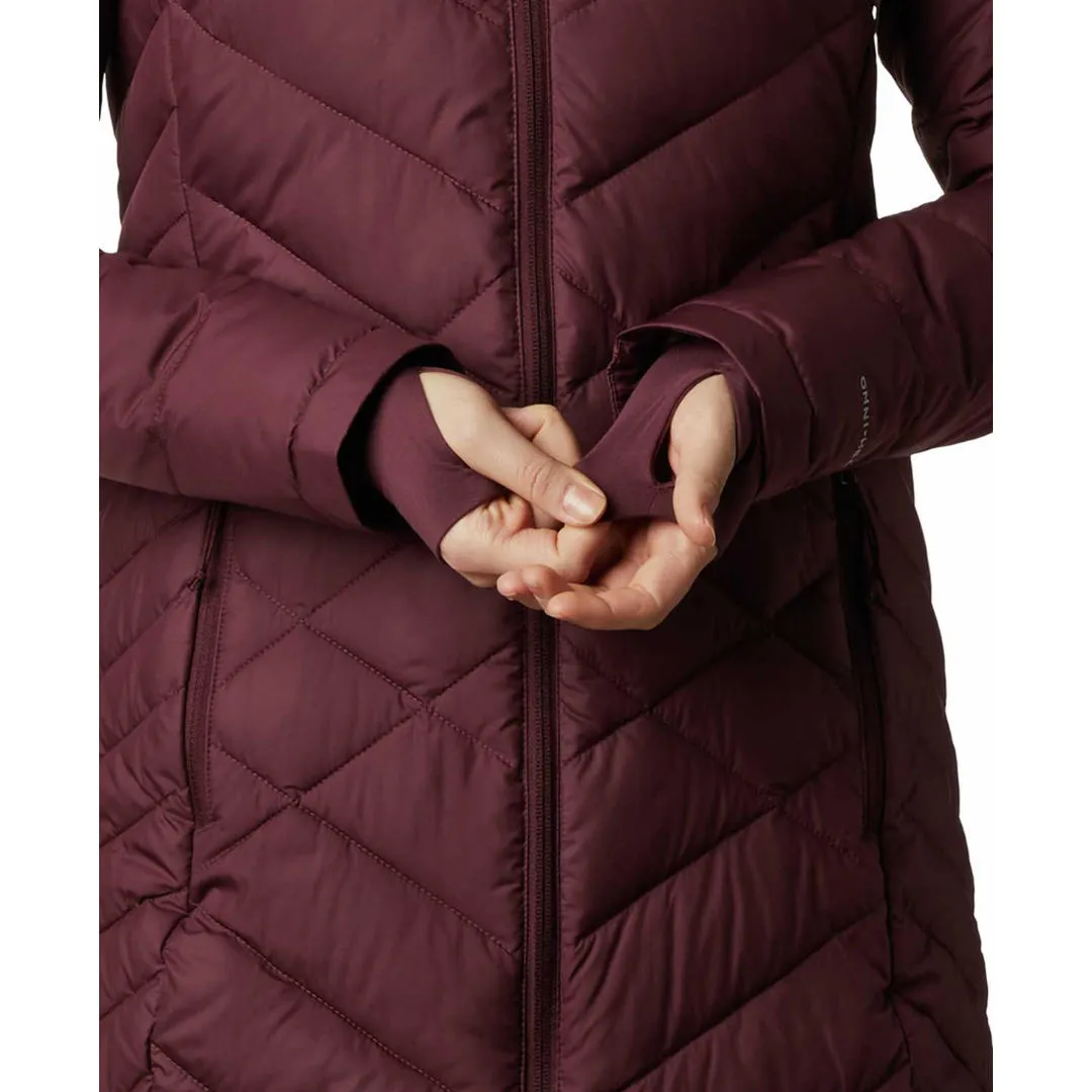 Bravery mountain vacation Columbia Women Maroon Heavenly Long Hooded Jacket