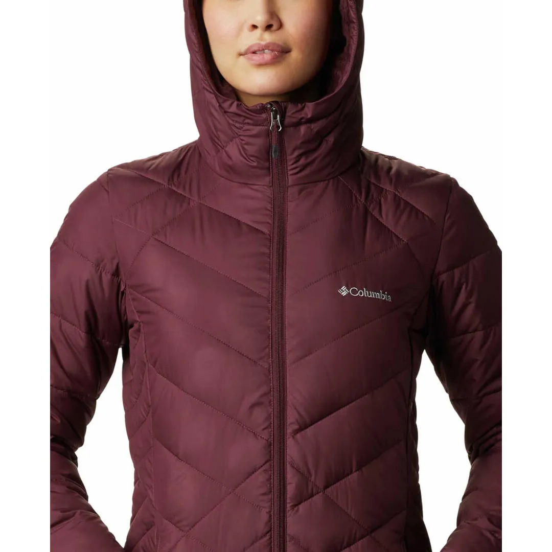 Calendar Columbia Women Maroon Heavenly Long Hooded Jacket