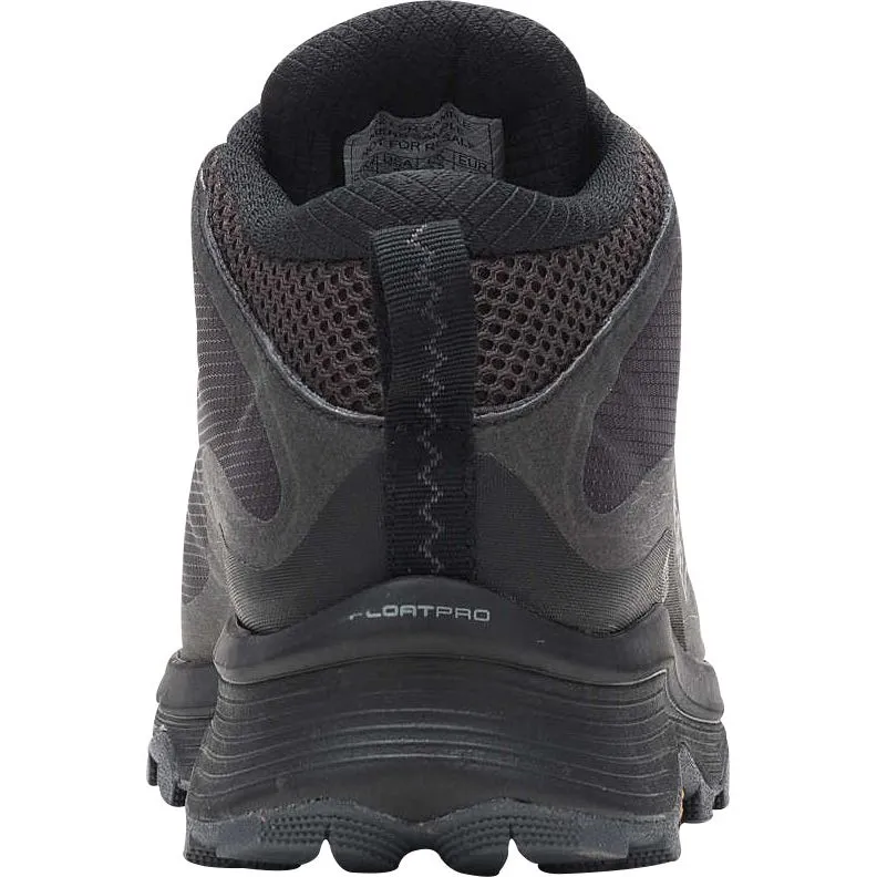 Comfort support Crystal Glow Merrell Moab Speed Mid GORE-TEX Womens Walking Boots - Black