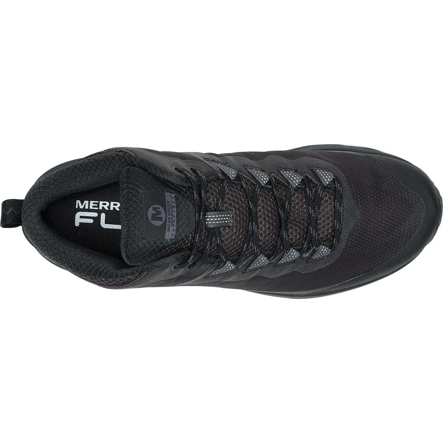Merrell Moab Speed Mid GORE-TEX Womens Walking Boots - Black Feather Light Urban Stroll