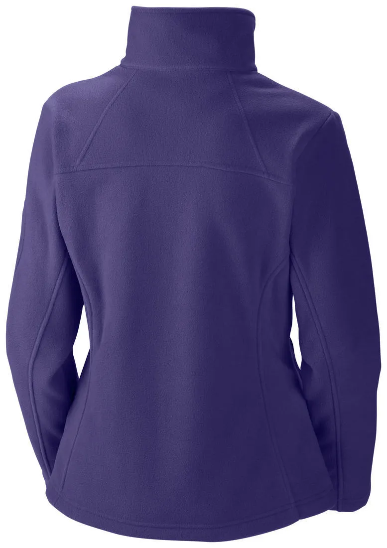 Casual Smart Columbia Women Purple Fast Trek II Full Zip Fleece Jacket