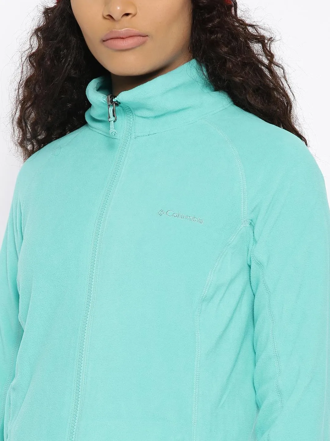 Columbia Women Yellow Leadbetter Mountain Full Zip Fleece Feel Active Movement