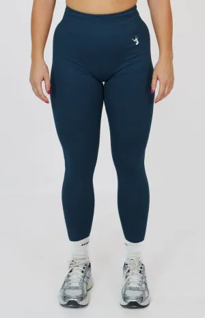 Form Seamless Scrunch Leggings - Deep Turquoise Minimalist Style