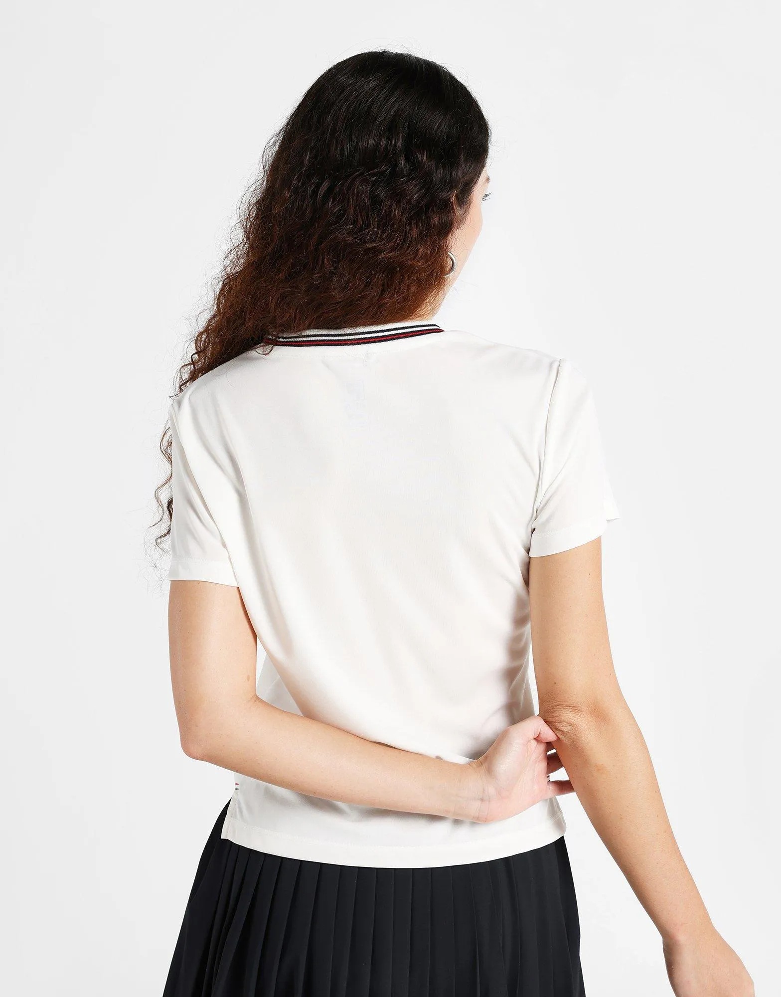 Tennis Pique T-Shirt Women's Spandex Enhanced Elasticity