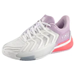 K-Swiss Women's Ultrashot 4 - White/Orchid Petal Neutral Foot Strike