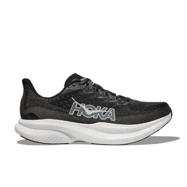 floral - design shoes HOKA Women's Mach 6 (Wide Width) Black/White