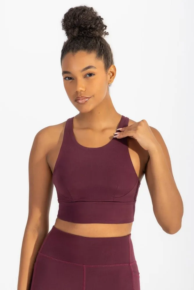 All day Fit Sports Bra Fig Core Stabilizing Fit