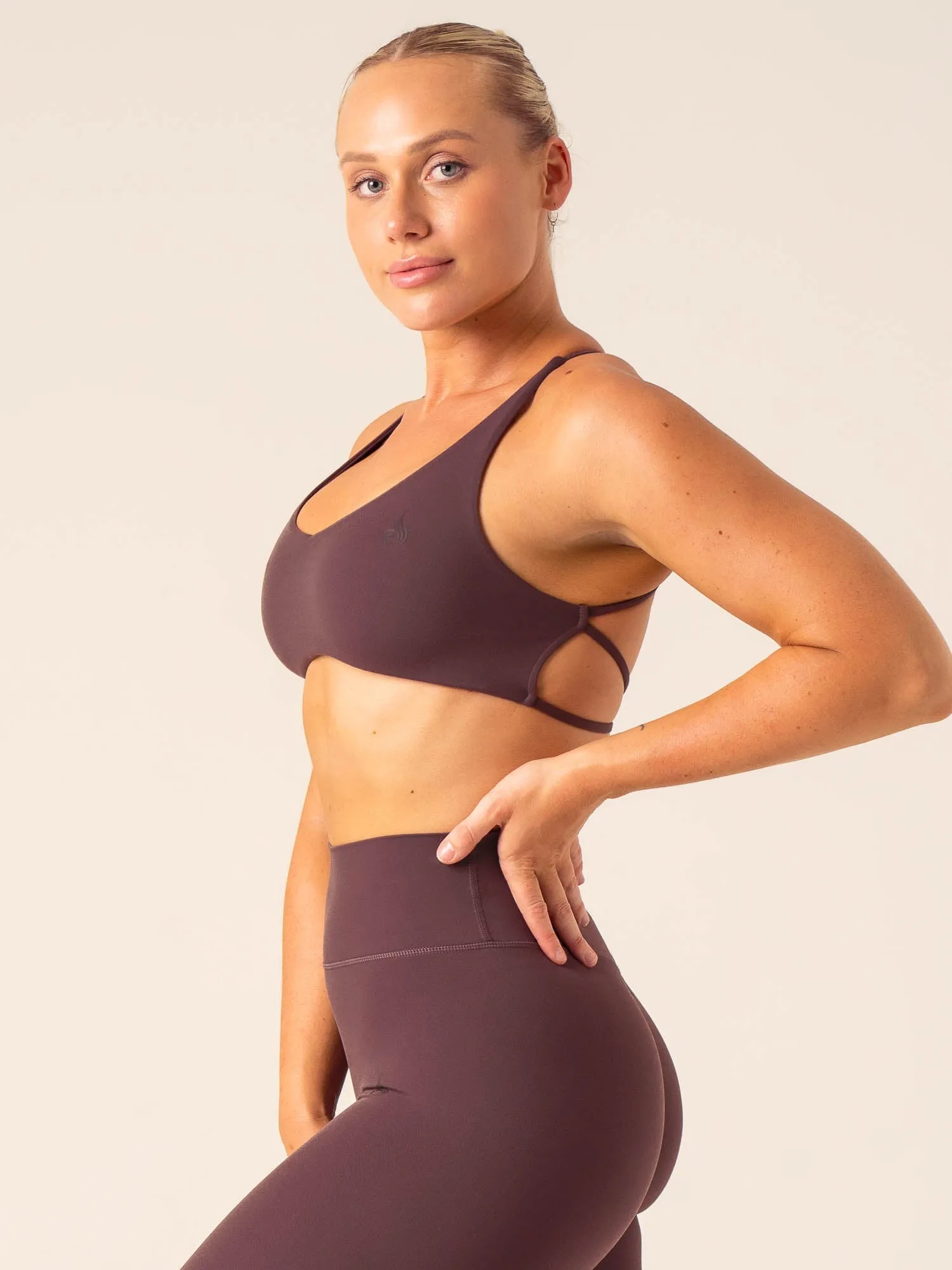 Polyester fabric Low-quality NKD Embody Sports Crop - Plum