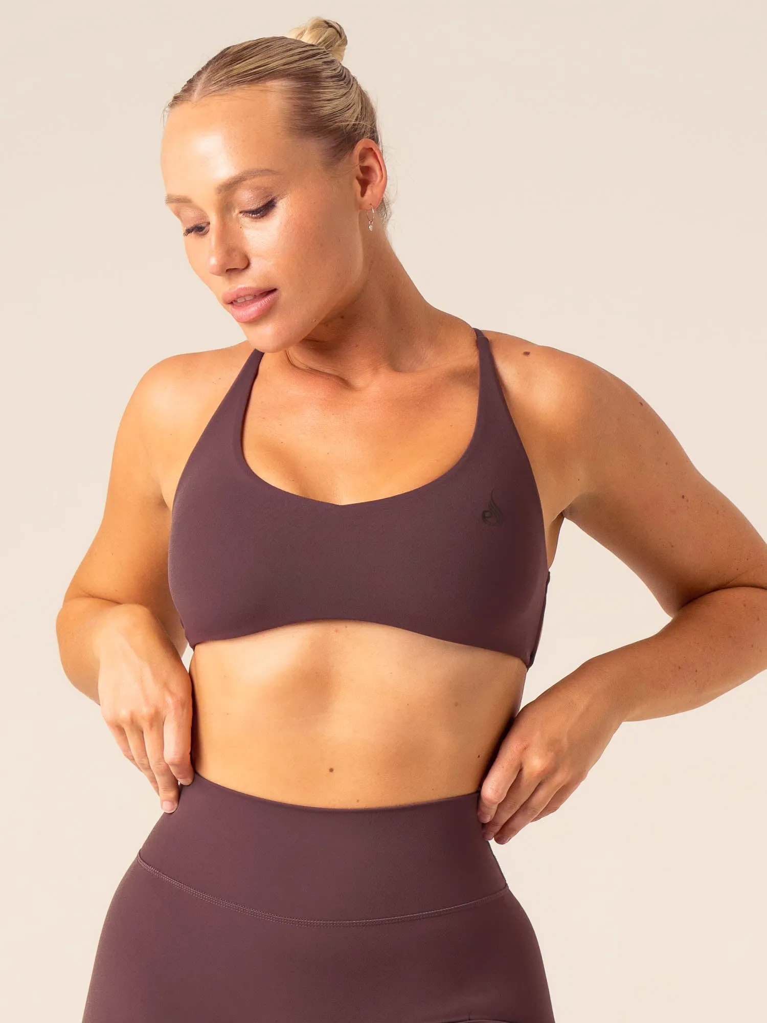 NKD Embody Sports Crop - Plum Lightweight Bra