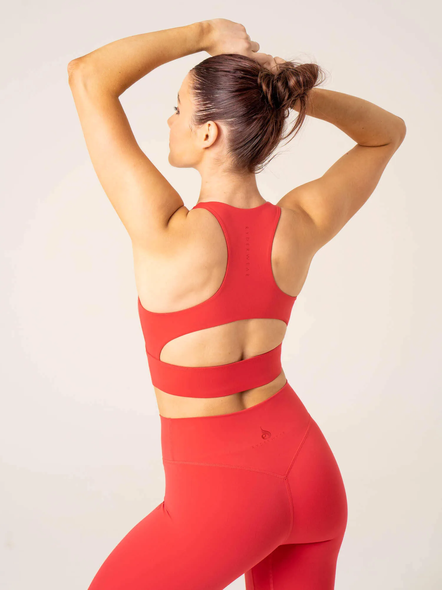 Amateur athletes Zigzag stitching seams NKD Arch Sports Bra - Red