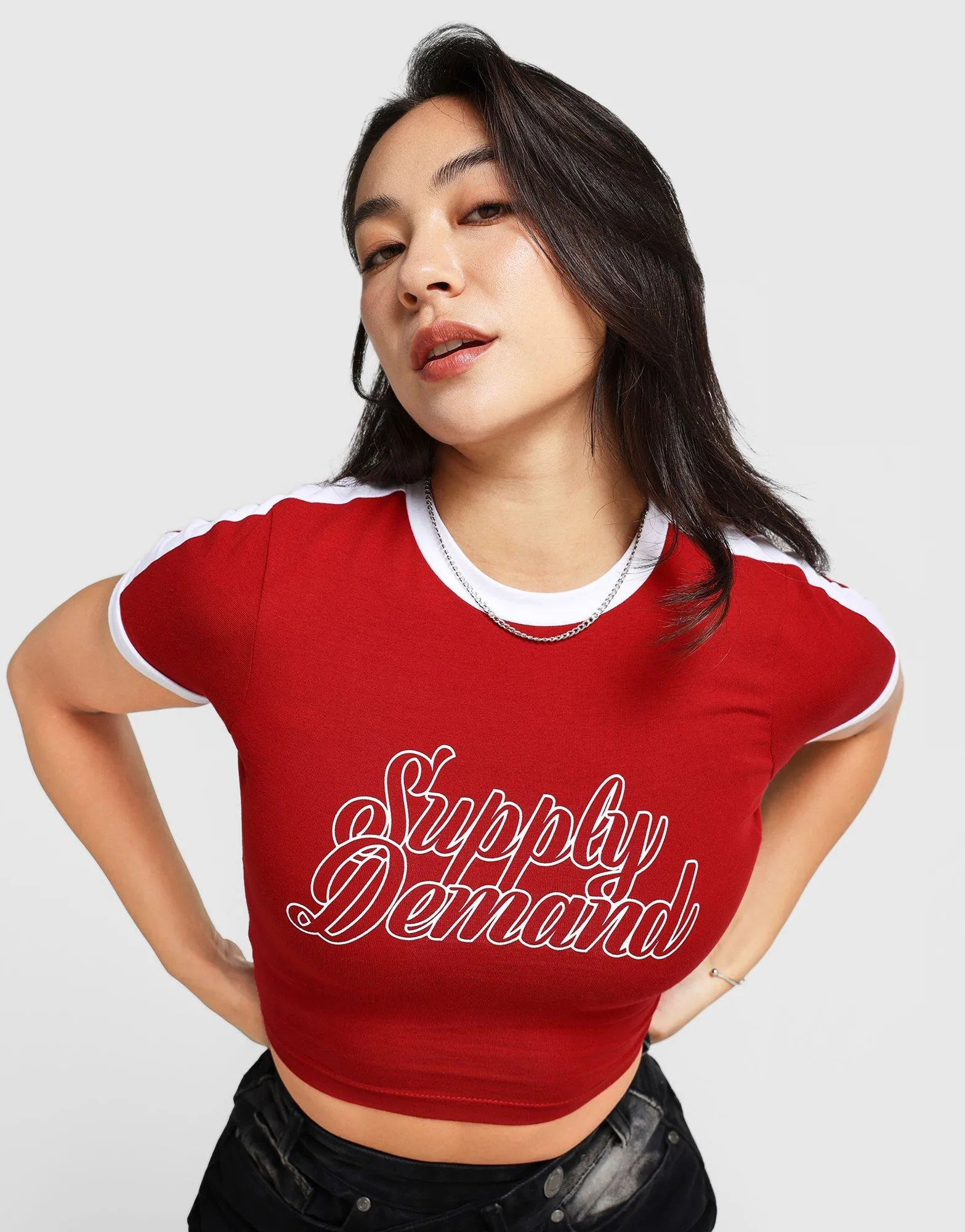 Chilly Layer Double Stitched Hem Script Baby T-Shirt