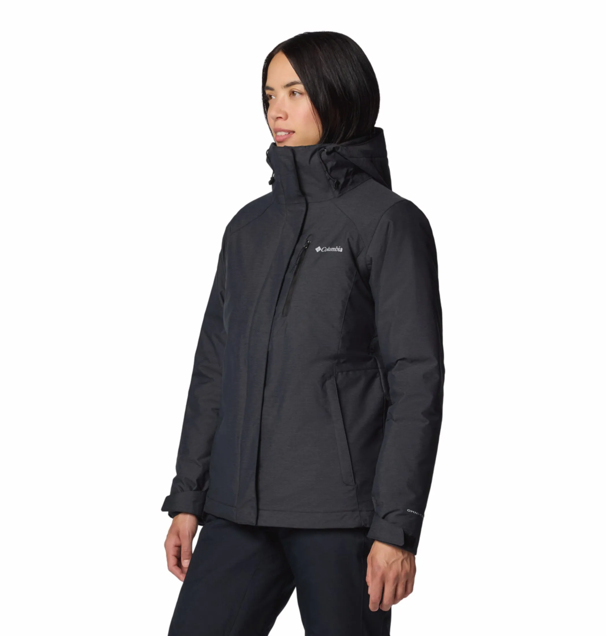 Columbia Women Black OmniHeat Reflective Whirlibird V Interchangeable Jacket Anti Static Finish popular in Europe
