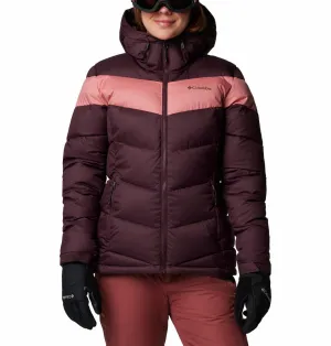 Columbia Women Red Abbott Peak II Insulated Jacket High Neck Protection