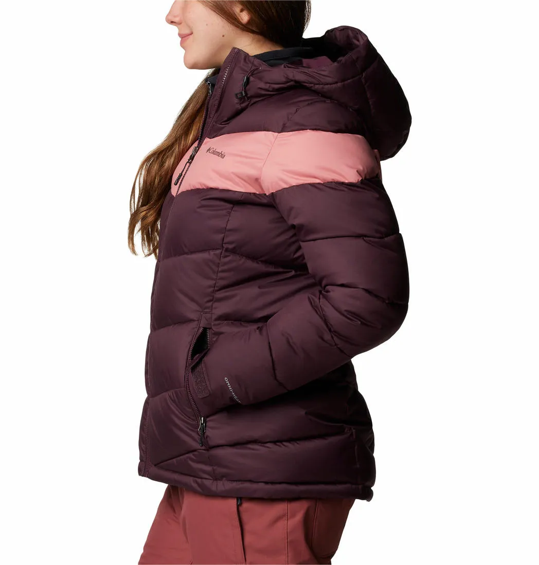 Columbia Women Red Abbott Peak II Insulated Jacket Mold Resistant Coating