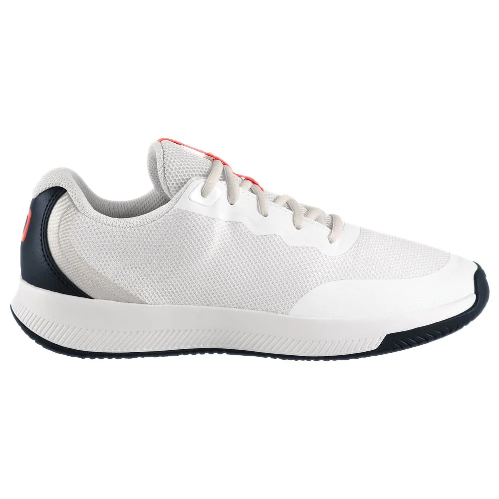 Cushioned heel cup Ventilated Mesh Wilson Women's Intrigue Lite - White/Navy Blazer
