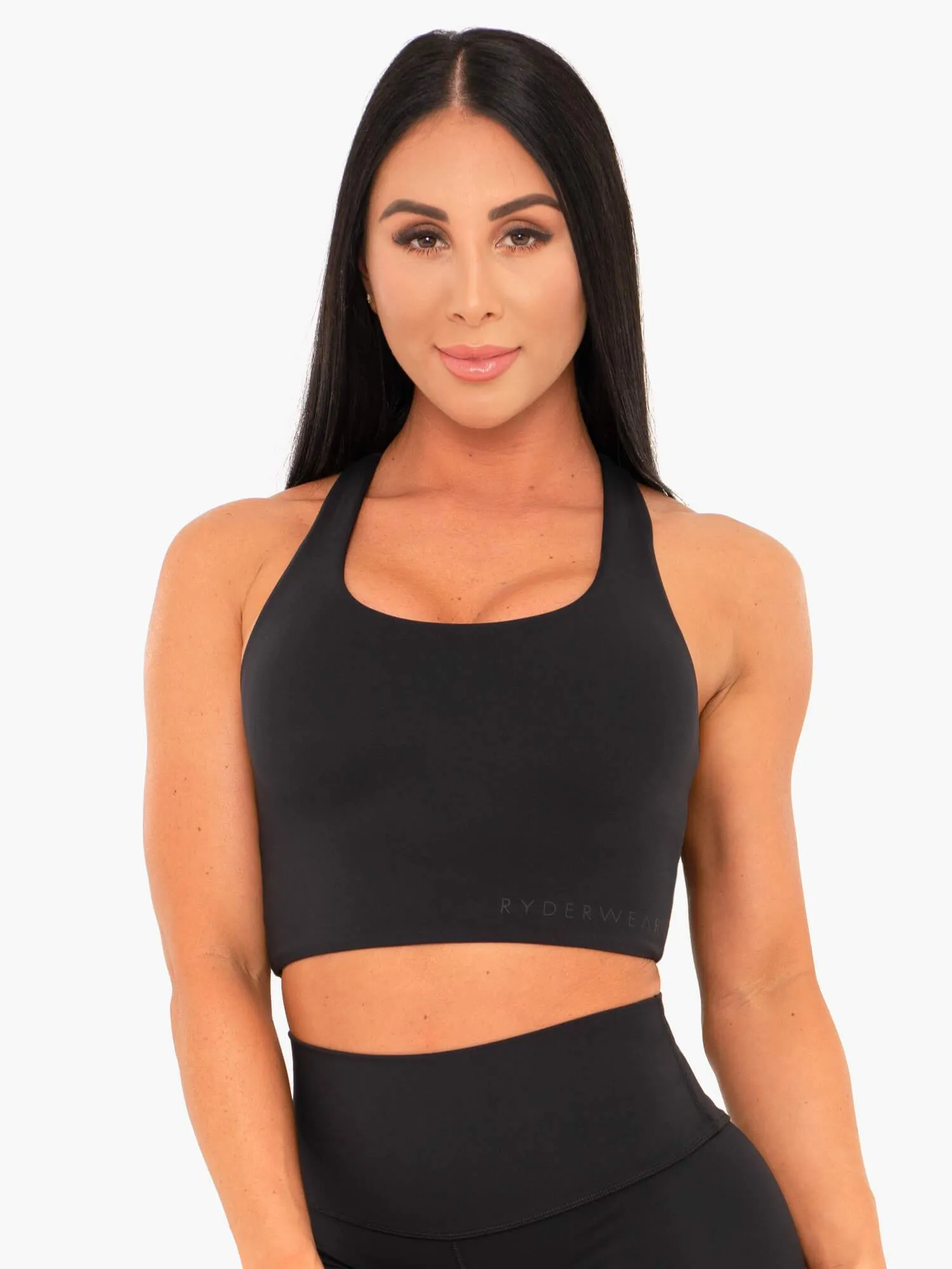 Supportive Underwire Seamless construction NKD Sports Bra - Black