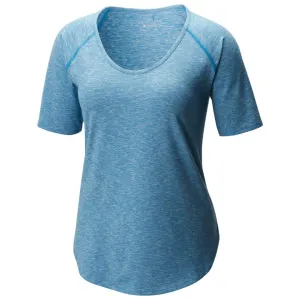 Columbia Women Blue Wander More SS Tee (Sun Protection) Chic Fashion Soft Cotton Feel