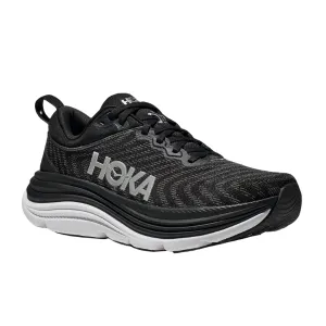 Hot weather run HOKA Women's Gaviota 5 (Medium) Black/White
