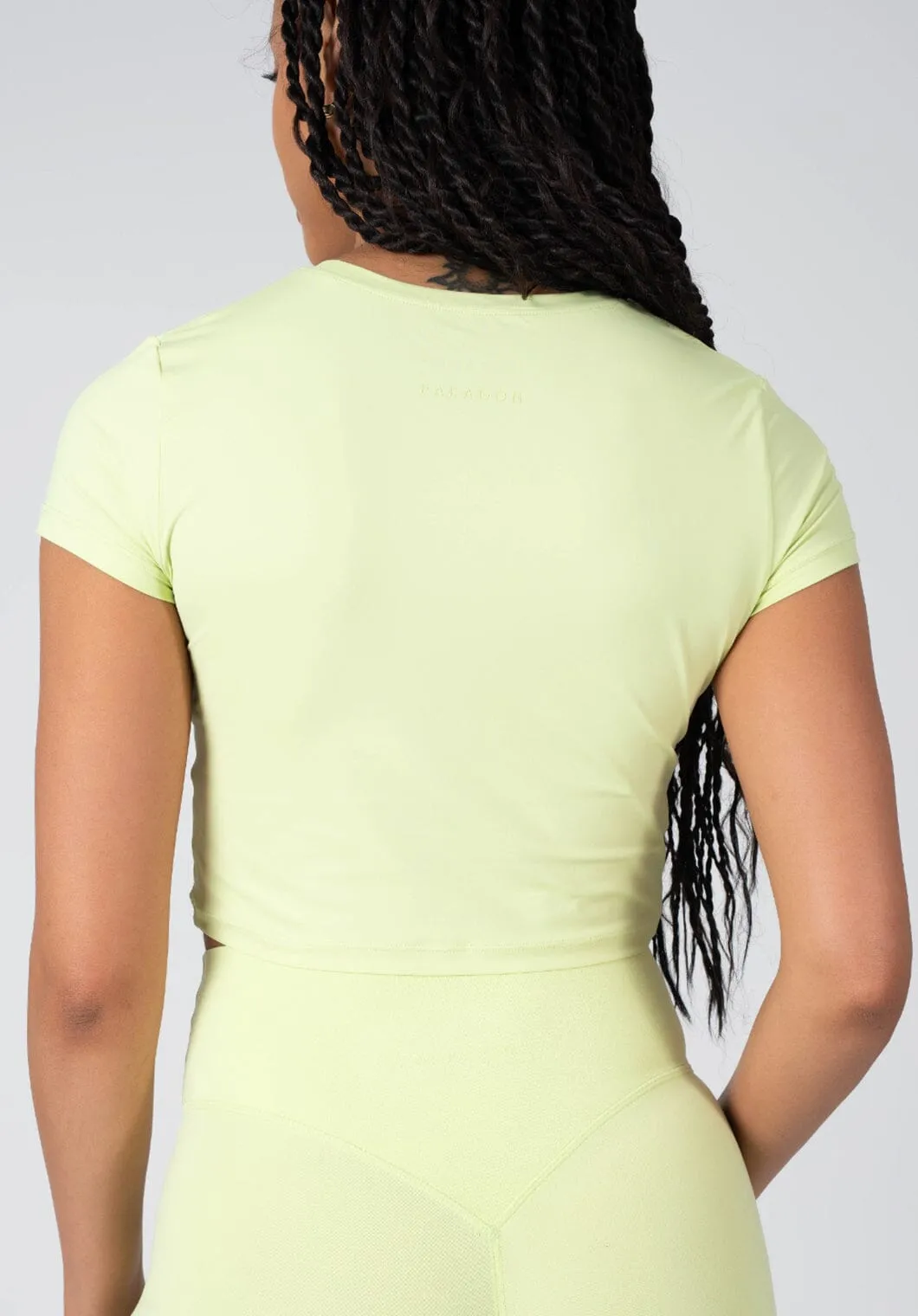baby shower Slim Style LiteSpeed Short Sleeve Crop Clover