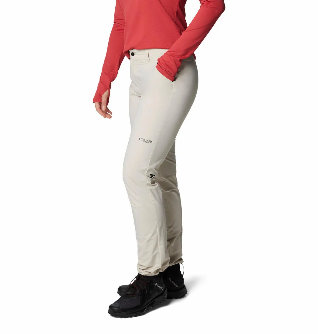Abrasion Free Zippers Columbia Women Brown Summit Valley Pant II (Sun Protection)