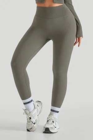 High Waist Threaded Legging Move Ease Postpartum Fit Summer Wear