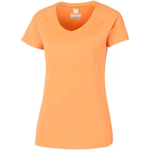 Minimalist fashion Columbia Women Orange Zero Rules Short Sleeve Shirt (Sun Protection)