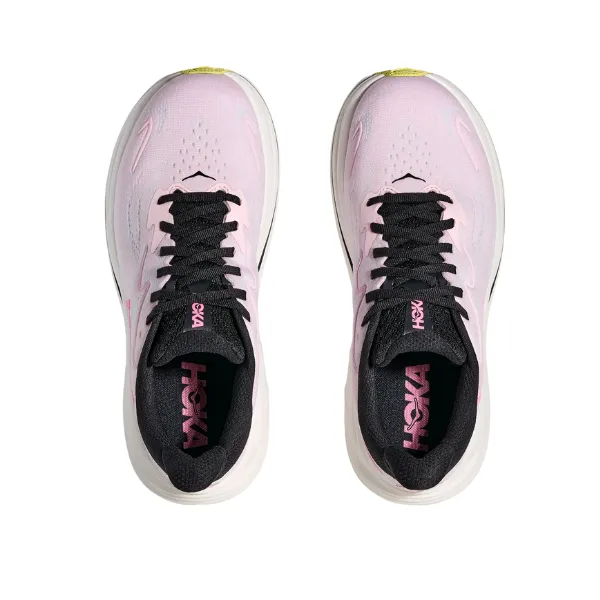 Hoka Women's Clifton 10 Wide Pink thigh - high running gear