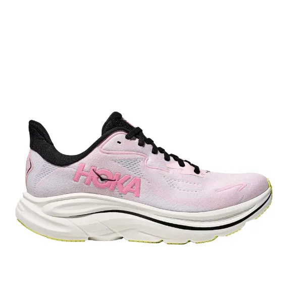 Hoka Women's Clifton 10 Wide Pink Visible features Abrasion Resistant Zones