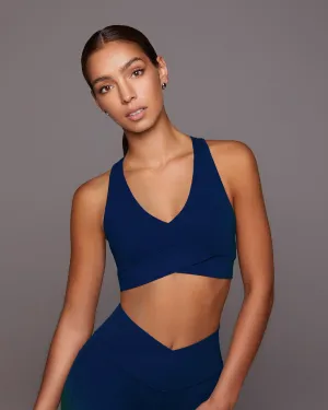 smooth material Ray V-Neck Longline Bra