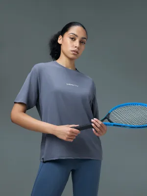 Women Printed Boxy Fit Round Neck T-shirt with COTFLEX OdorResistant Fabric Weekend Ready