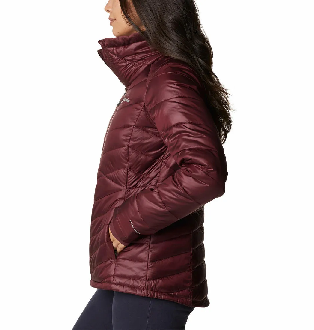 Columbia Women Maroon Joy Peak Jacket Fast Wear