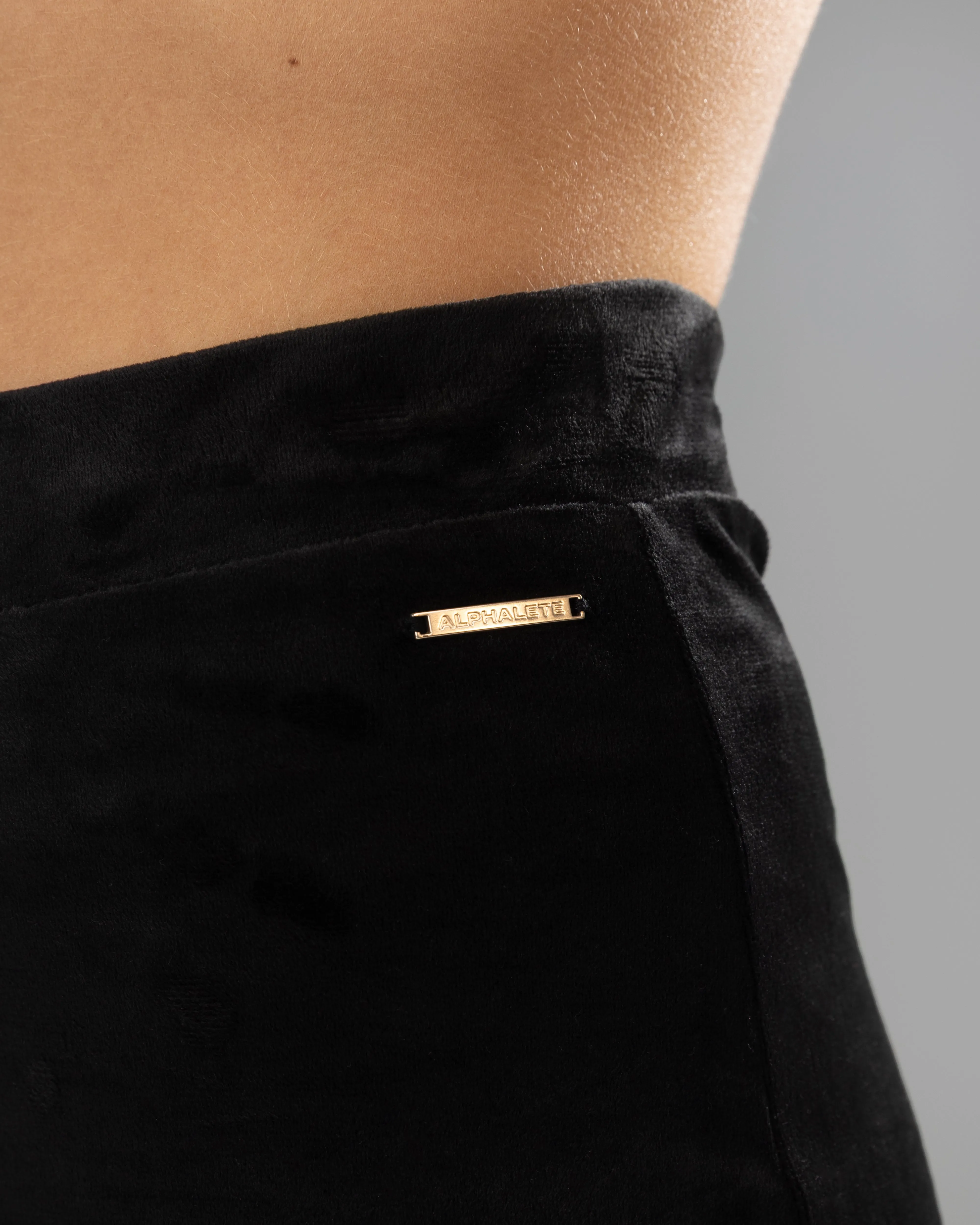 Lightweight Flex Velour Short - Black