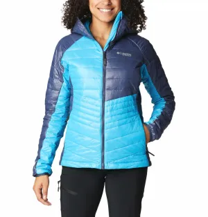 Columbia Women Blue Platinum Peak Hooded Jacket Ergonomic Design hypoallergenic material