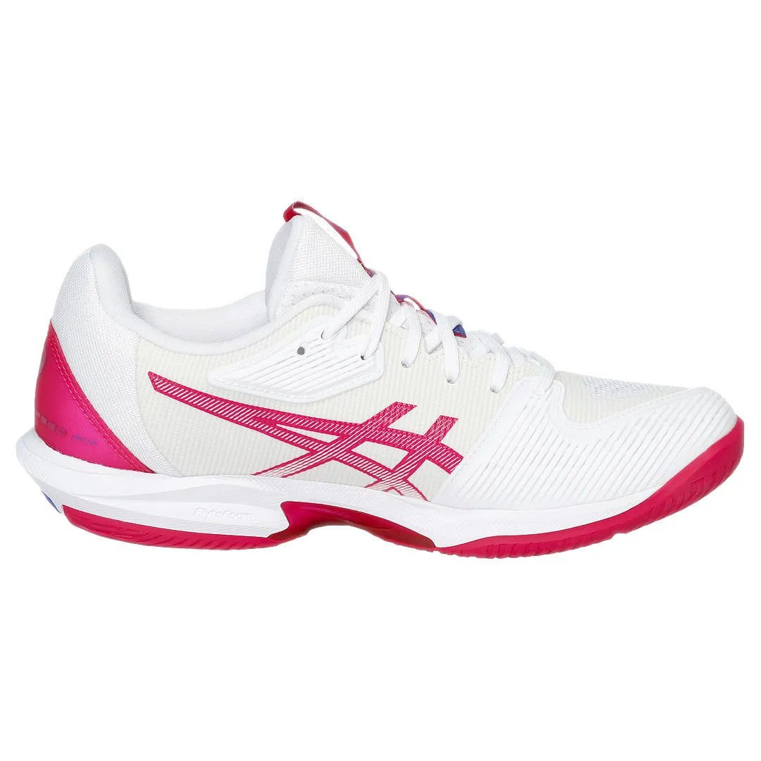 Asics Women's Solution Speed FF 3 - White/Bright Rose Performance Mesh