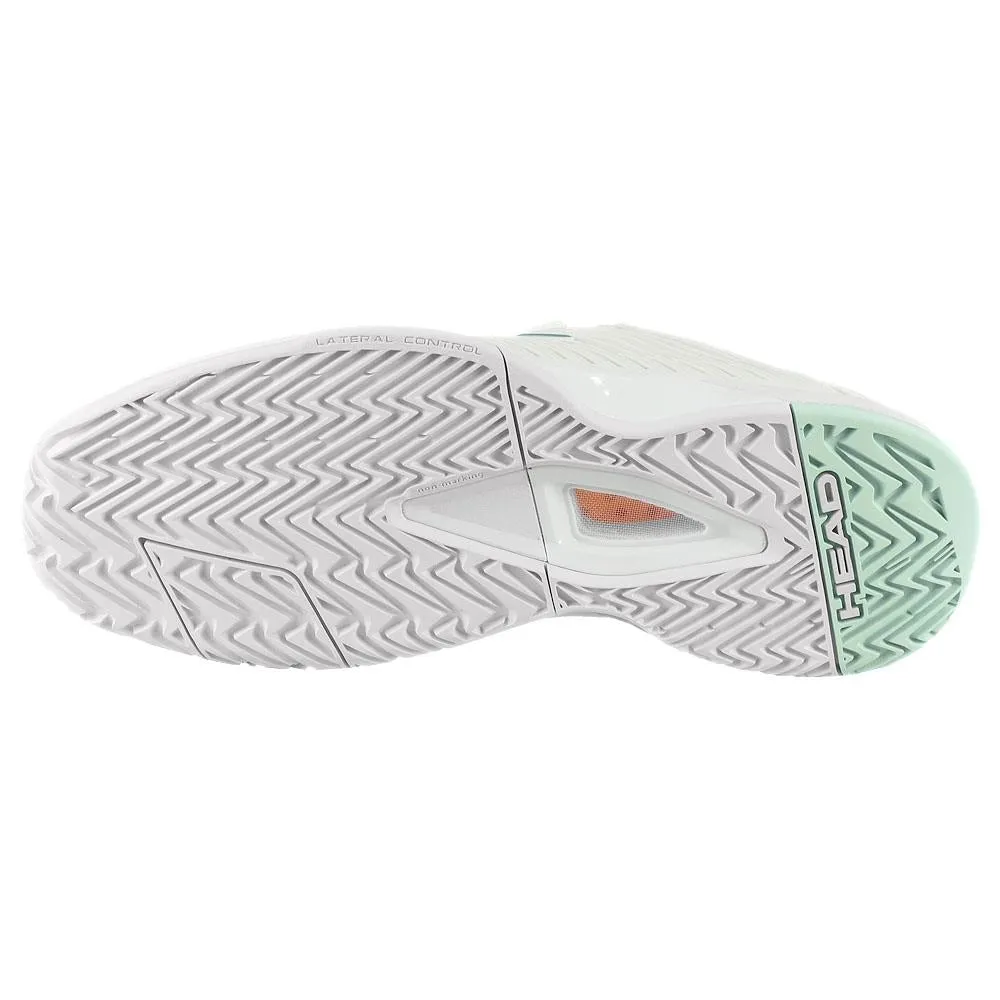 Head Women's Revolt Pro 4.5 - White/Aqua Non Marking Sole