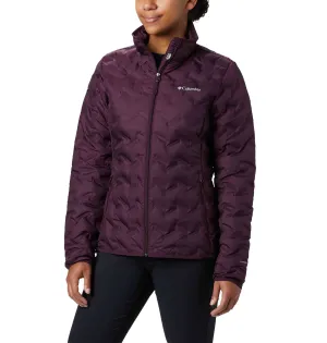 Columbia Women Maroon Delta Ridge Down Jacket Casual Warmth