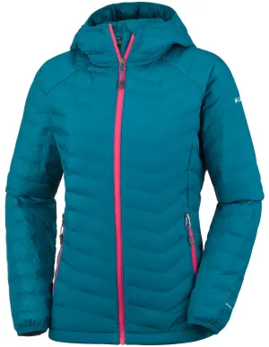 Columbia Women Blue Powder Lite Hooded Jacket Hidden pockets Bright Tones