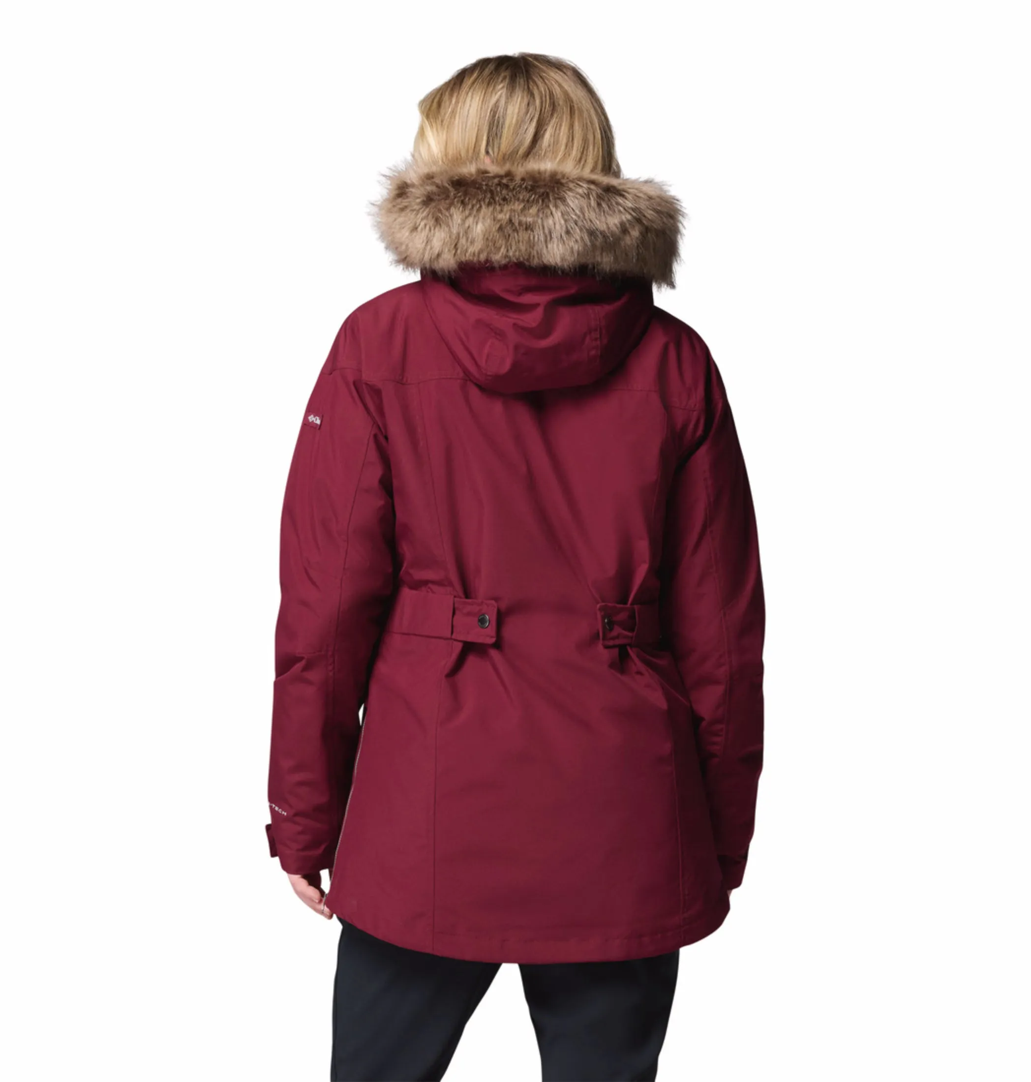 Columbia Women Maroon OmniHeat Reflective Suttle Mountain Insulated Jacket Heat Reflective Tech