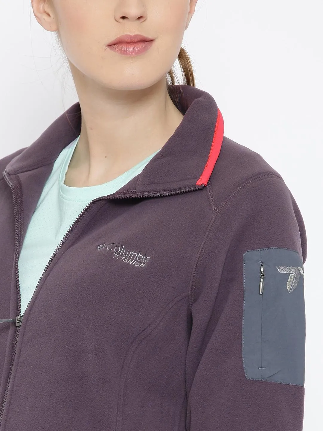 Columbia Women Blue Titan Pass 2.0 Fleece Jacket Late Autumn