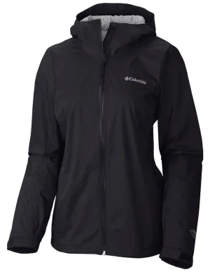 Weightless Construction suitable for advertising campaigns Columbia Women Black EvaPOURation Jacket Waterproof