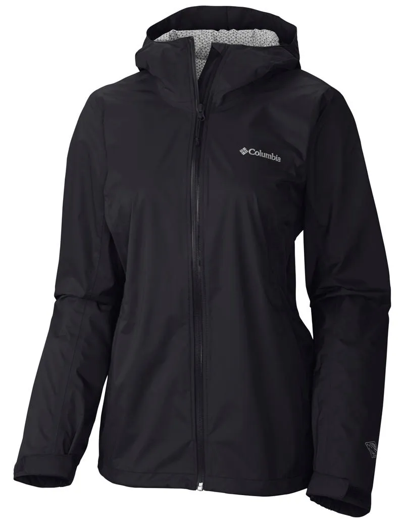 Weightless Construction suitable for advertising campaigns Columbia Women Black EvaPOURation Jacket Waterproof