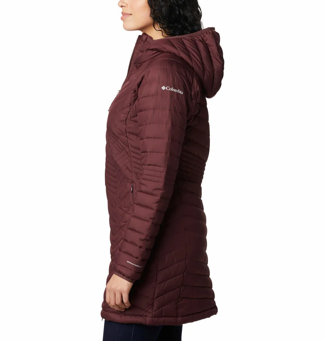 Columbia Women Maroon Powder Lite Mid Jacket Waterproof Outer Layer Travel Protection