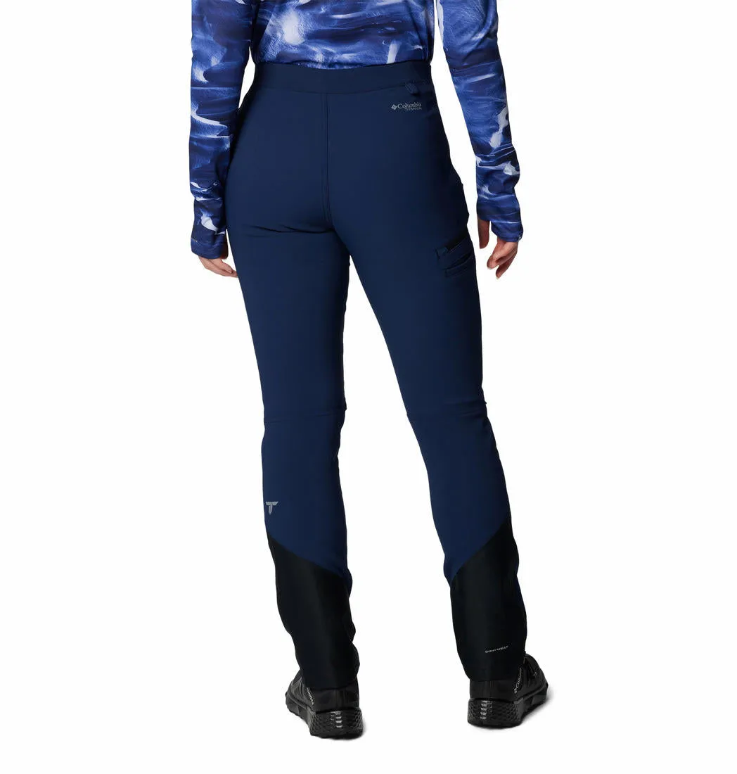 Columbia Women Blue Vast Canyon Omni-Heat Infinity Softshell RubberizedGripWaist Ultimate Performance