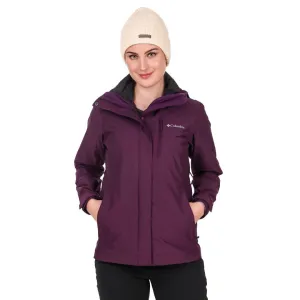 Columbia Women Maroon Whirlibird IV Interchange Jacket Convertible Features GloveFriendly Cuff Design