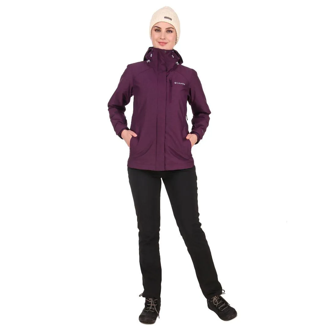 Columbia Women Maroon Whirlibird IV Interchange Jacket Protective Gear Rain Guard