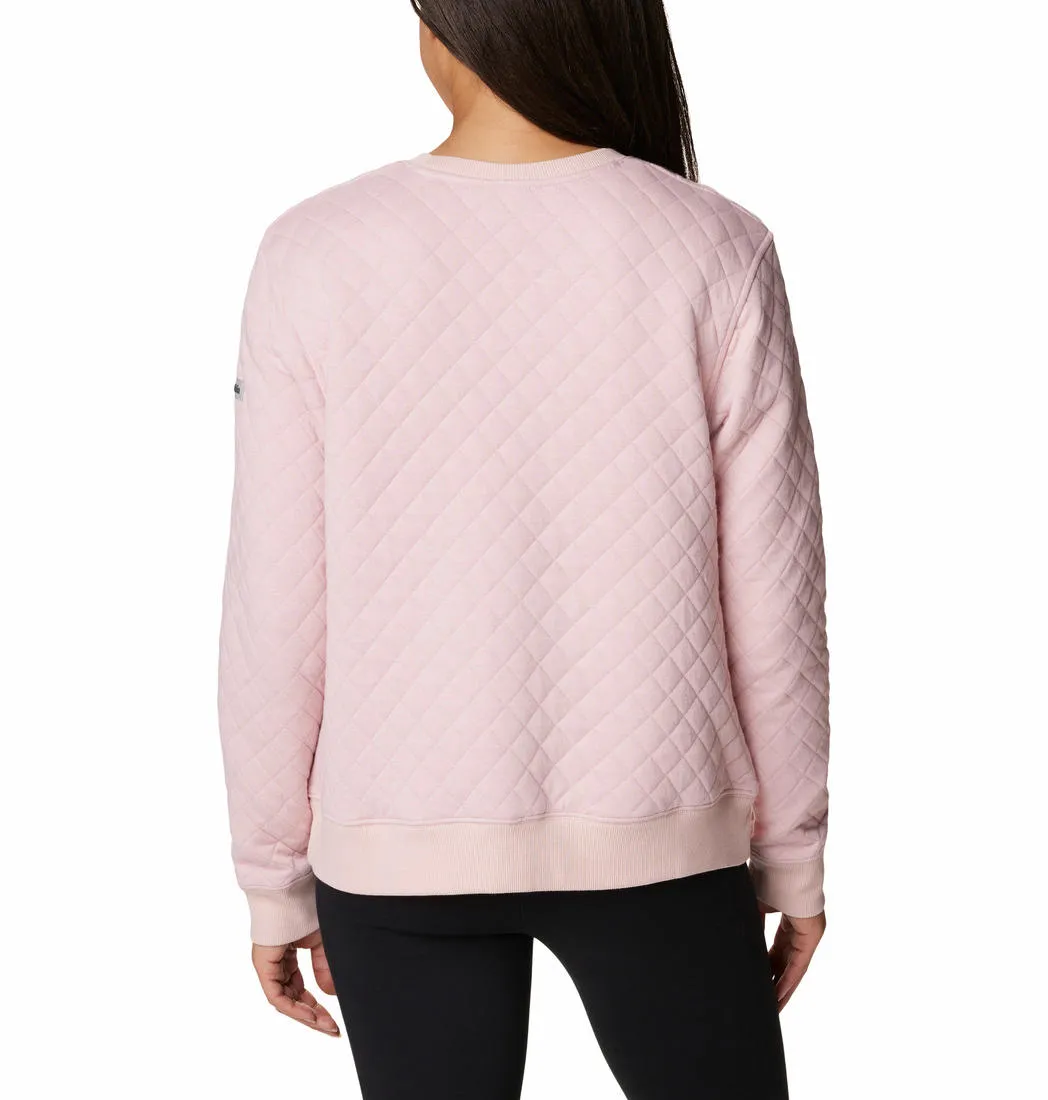 Neutral Tones Cold Morning Columbia Women Pink Columbia Lodge Quilted Crew