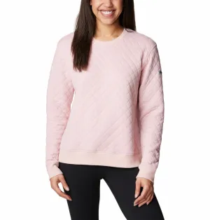 Columbia Women Pink Columbia Lodge Quilted Crew Sport Comfort design