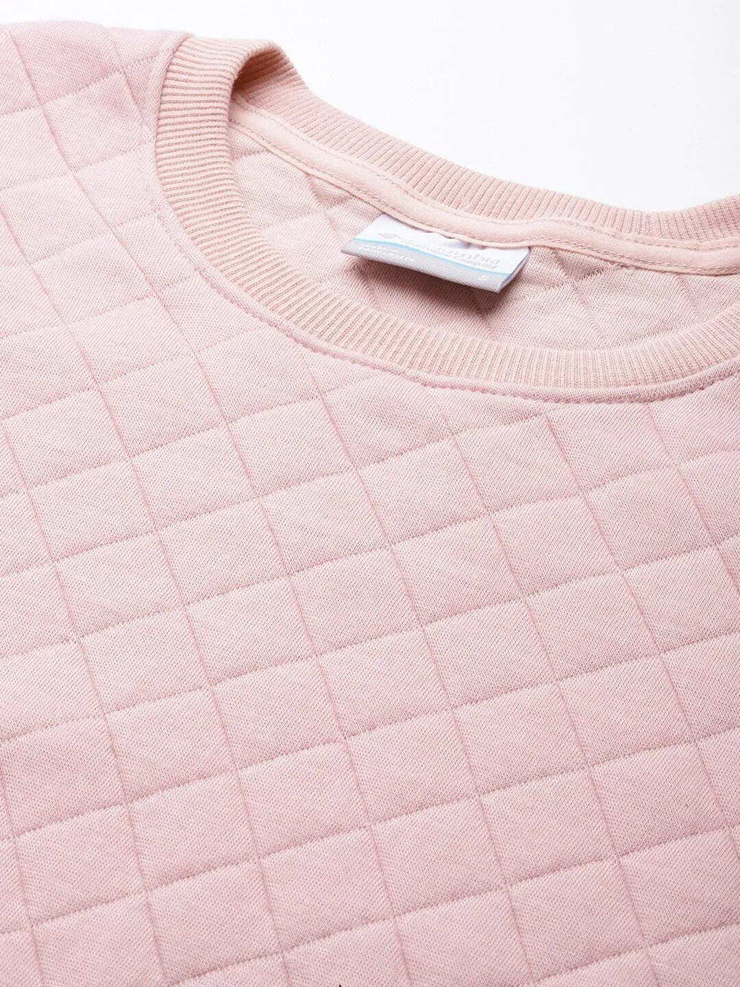 Columbia Women Pink Columbia Lodge Quilted Crew Dry