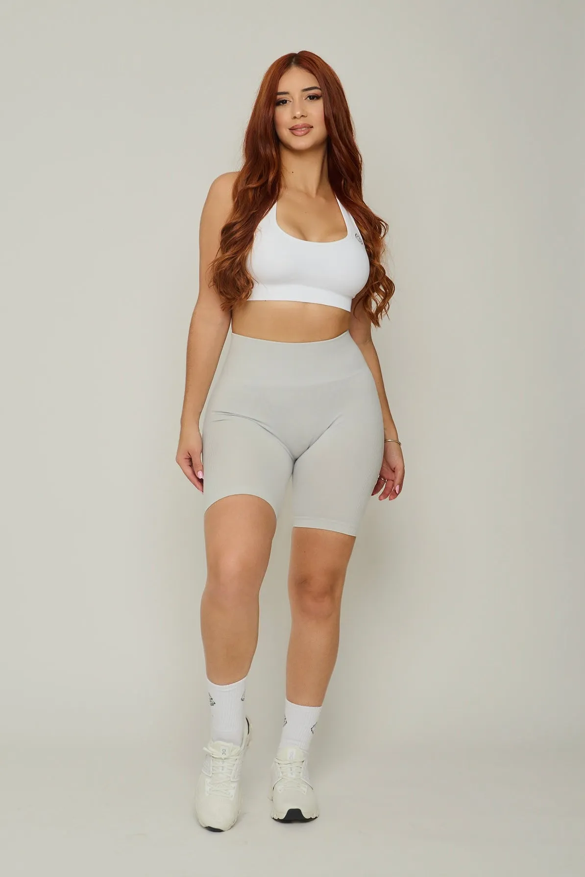 Cotton Blend Silhouette Scrunch Shorts