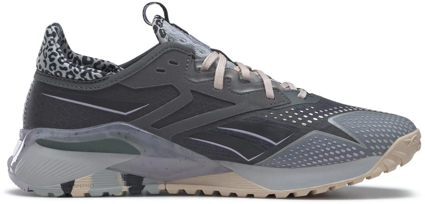 Memory Foam Casual Wear Feather Light Travel Enthusiasts Reebok Nano X2 TR Adventure Womens Training Shoes - Grey